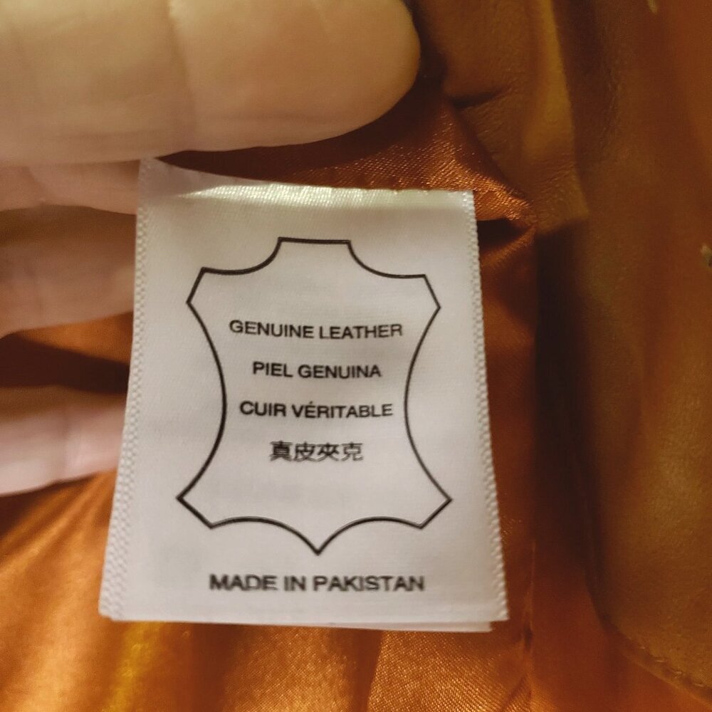 Urban Fashion Studios Eva Women’s 100% Real Tobacco Leather Sport Jacket XS - Picture 6 of 16